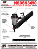 NSDSN3483H 30°/34° Paper Strip  Ballistic NailScrew® Driver